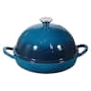 Front. VEVOR - Enameled Cast Iron Dutch Oven, 5 Quart Pot for Sourdough Bread Baking, Oven Induction Compatible up to 500℉ - Green.