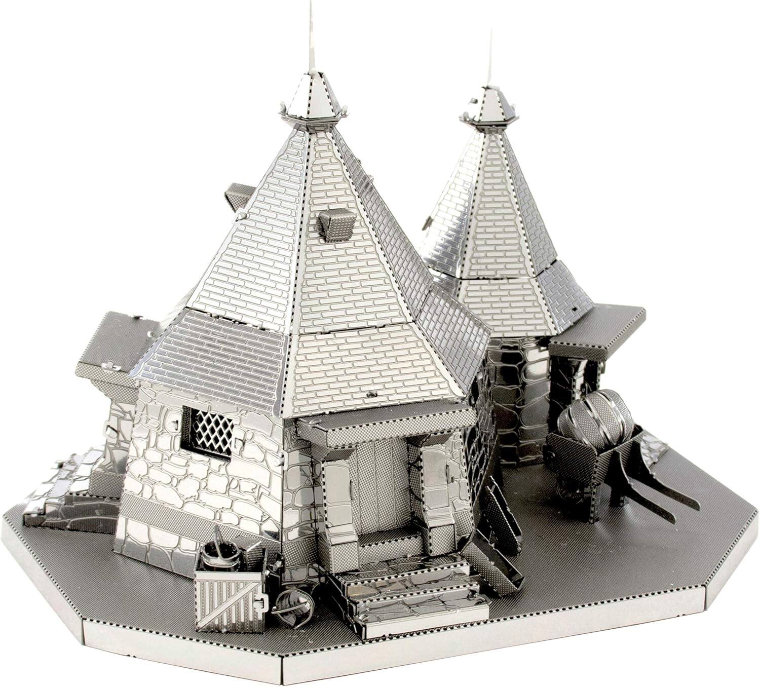Front. Metal Earth - Metal Earth Harry Potter Metal Earth Hagrid's Hut 3D Metal Model Kit Fascinations - Silver.