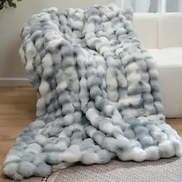 Blue White Throw(50" x 60")