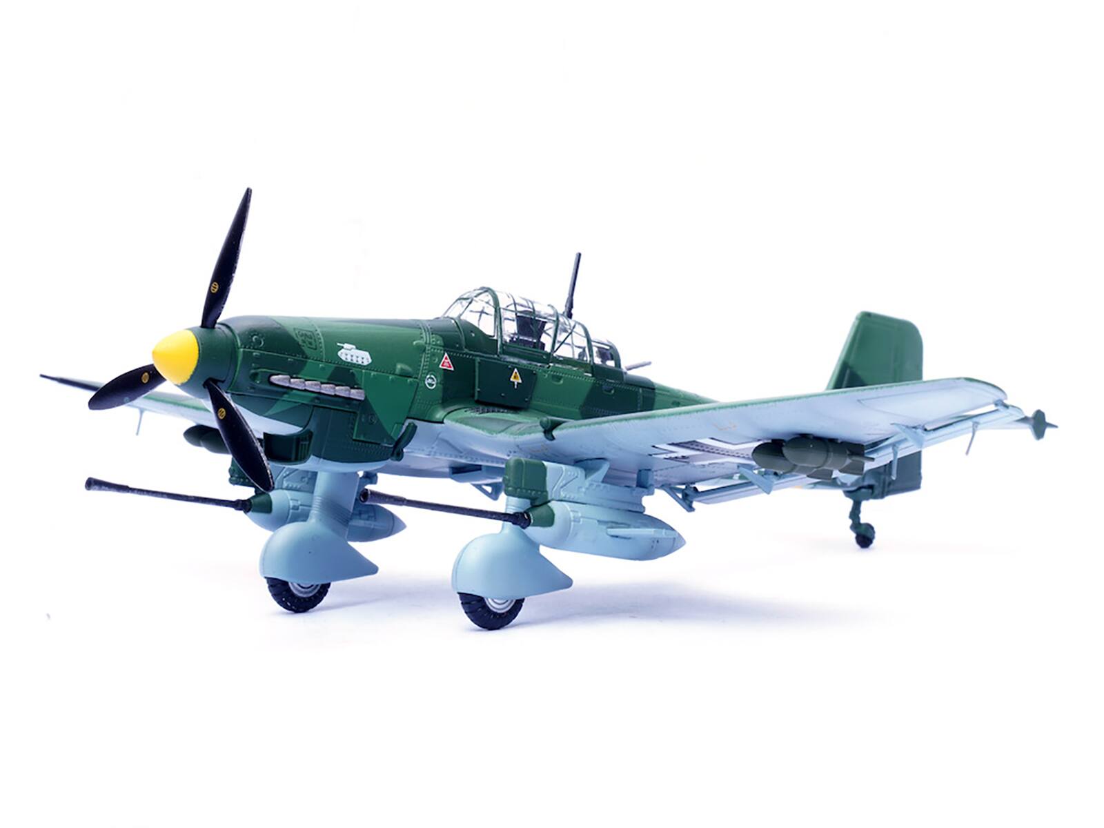 Alt View 2. Panzerkampf - Junkers Ju 87G1 Stuka Bomber Aircraft "Ukraine" (1944) German Luftwaffe "Wing" Series 1/72 Diecast Model by Panzerkampf.