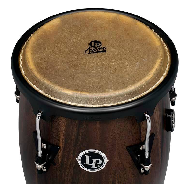 Angle. Latin Percussion - Aspire 10" and 11" Conga Set.