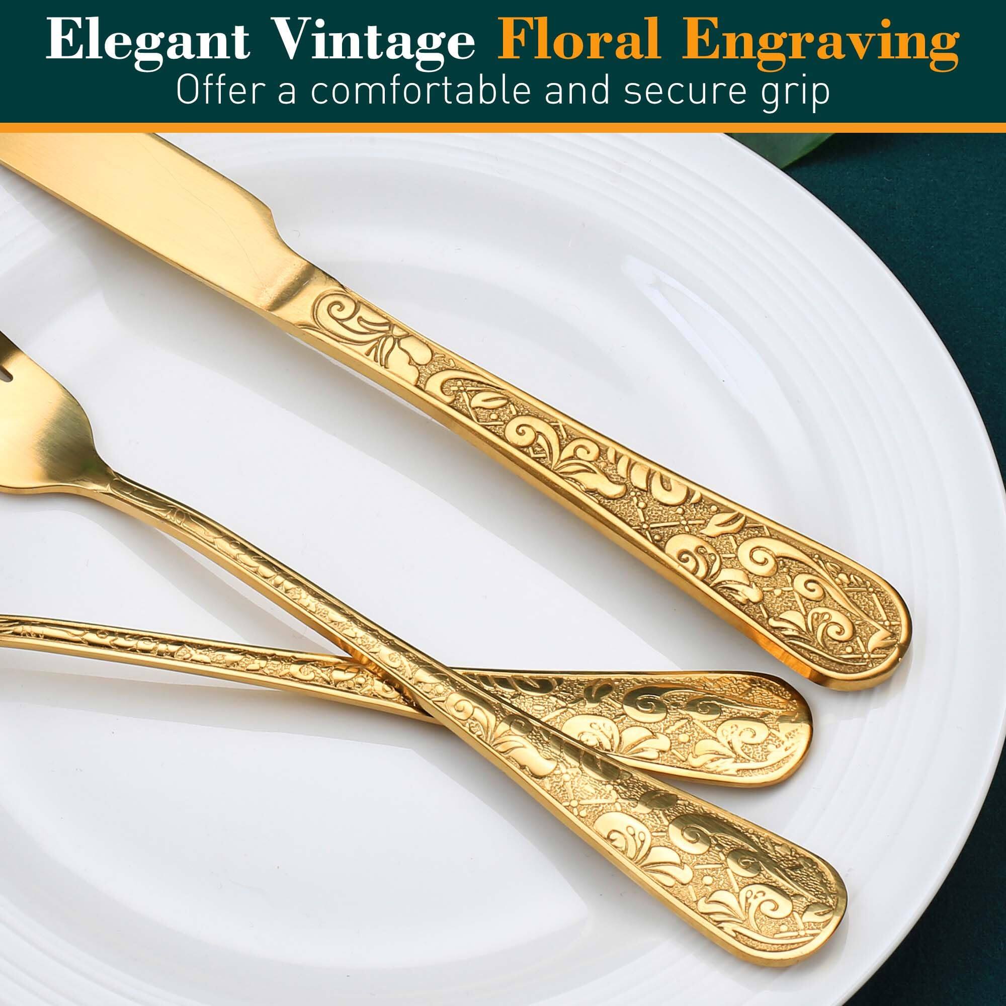 Elegant Vintage Floral Engraving  
Offer a comfortable and secure grip