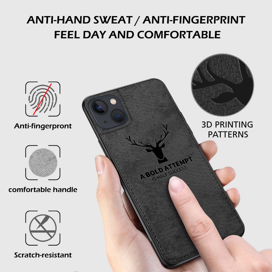 ANTI-HAND SWEAT / ANTI-FINGERPRINT FEEL DAY AND COMFORTABLE
Anti-fingerprint
3D PRINTING PATTERNS
comfortable handle
A BOLD ATTEMPT IS HALF SUCCESS
Scratch-resistant