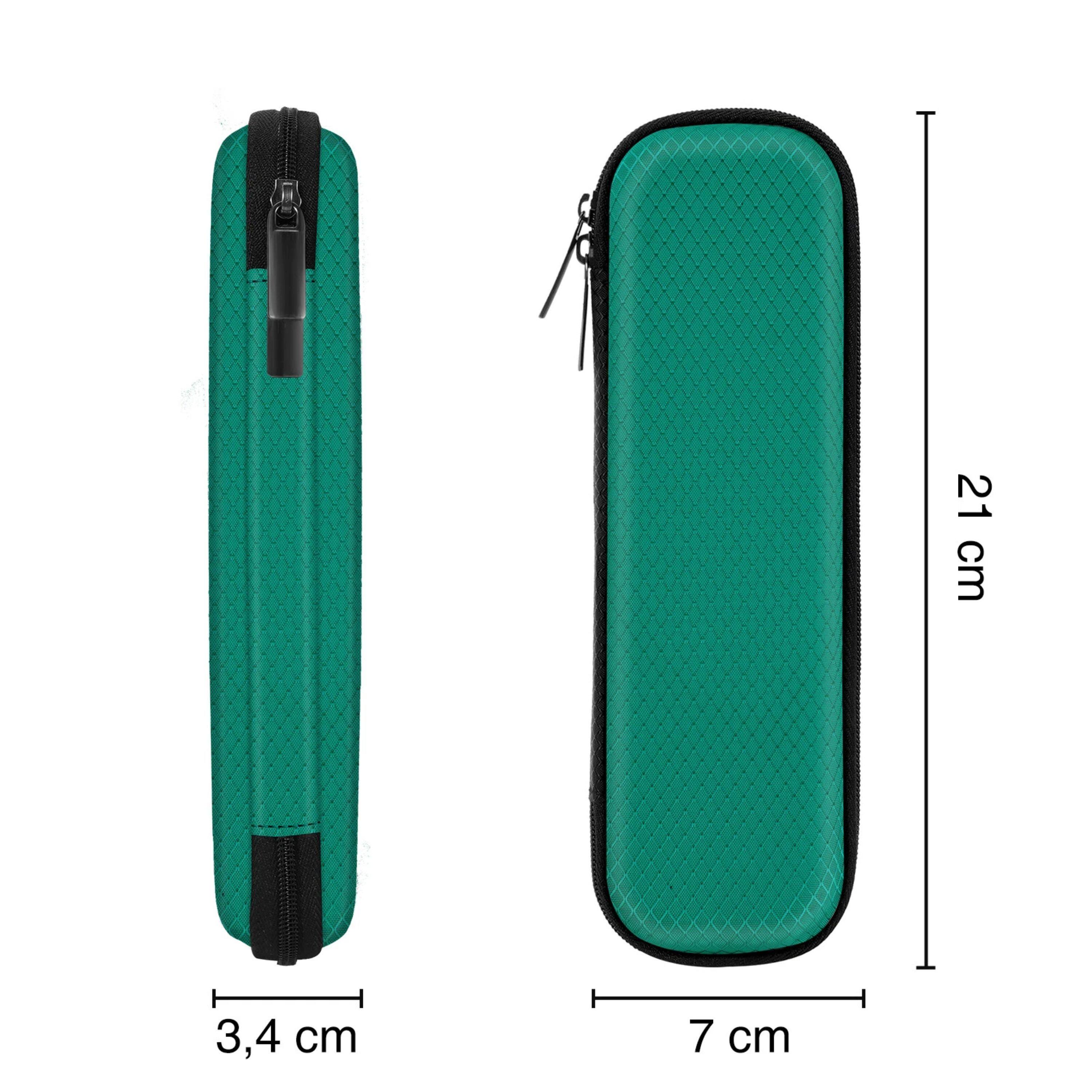 Angle. Kitcheniva - Hard Shell EVA Pencil Case For Apple Pencil Samsung Stylus Pen Green - Green.