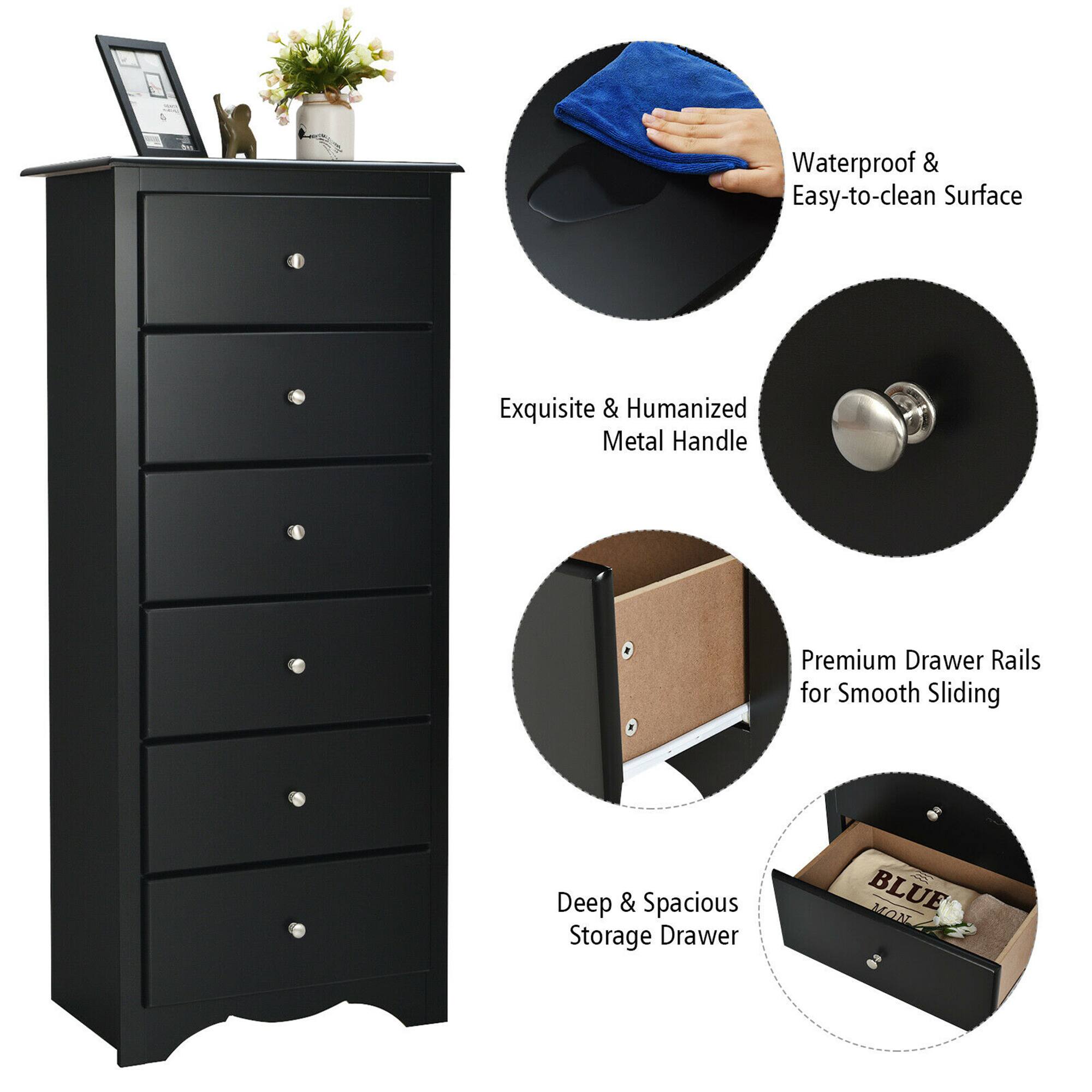 Waterproof & Easy-to-clean Surface, Exquisite & Humanized Metal Handle, Premium Drawer Rails for Smooth Sliding, Deep & Spacious Storage Drawer, BLUE MONK