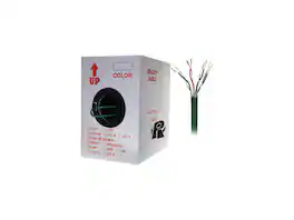Nippon Labs - 50CP-C6-ST-1K-GN 1000 ft. Bare Copper 24AWG Cat6 Bulk Cable, Stranded Wire - Green