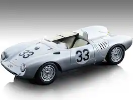 Porsche 550 A #33 H. Herrmann - R. von Frankenberg 24H Le Mans 1957 "Mythos Series" Ltd Ed 95 pcs 1/18 Car by Tecnomodel