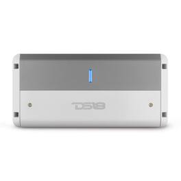 DS18 Audio - NXL-M 4-Channel Class D Car Amplifier with Marine Rating, 4 x 150W RMS at 4 Ohm - White/Silver