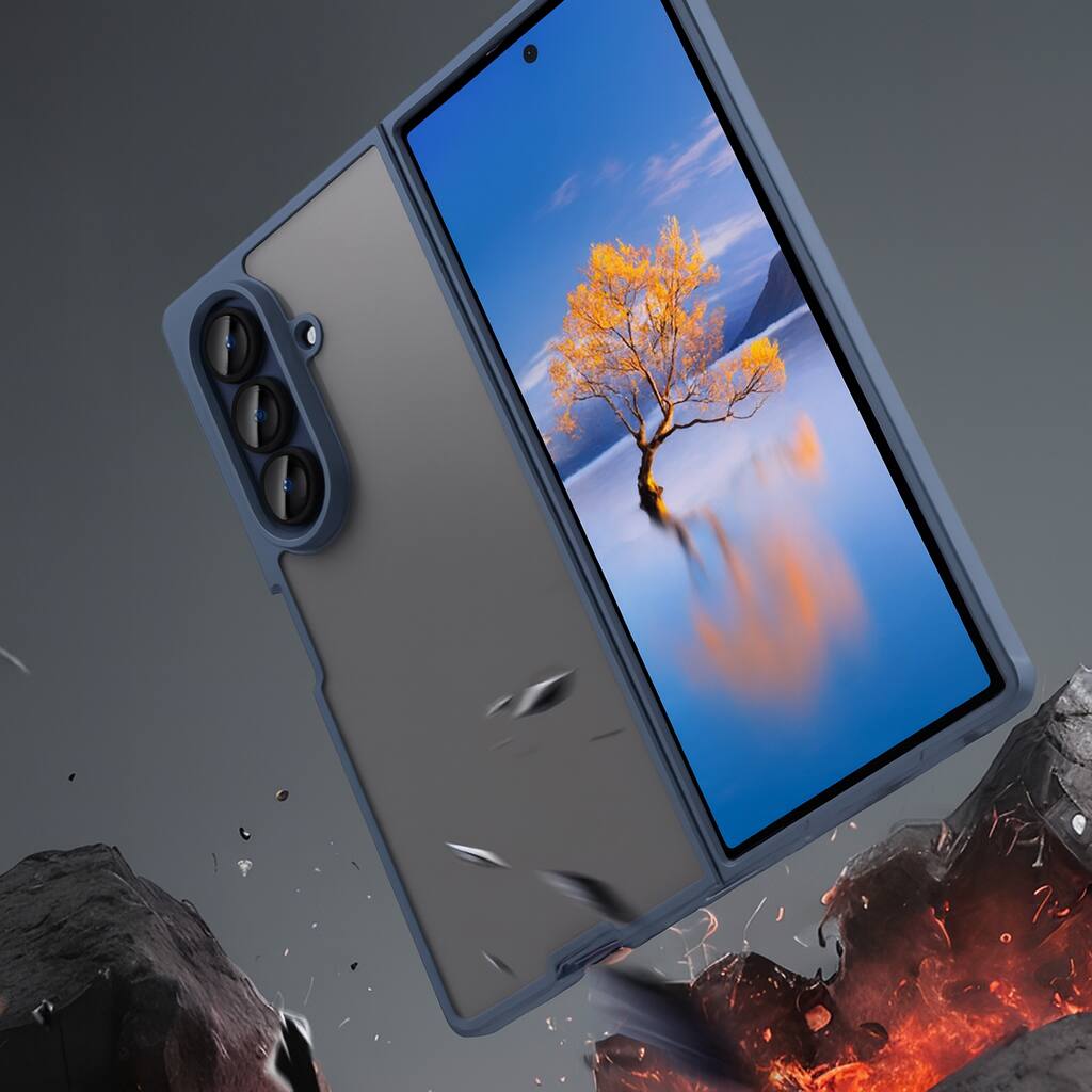 Alt View 4. Sahara - Venture Series Matte Case for Samsung Galaxy Z Fold7 - Night Sky Blue.