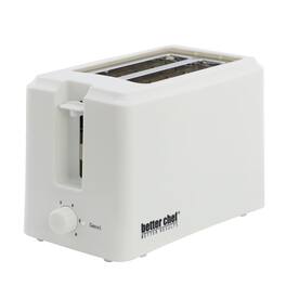 Better Chef - Two Slice Cool Touch Toaster with 6 Adjustable Browning Levels - White