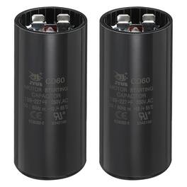 Unique Bargains - 2pcs CD60 Capacitor 189-227 Mfd, 250 VAC Run Motor Start for Electric Fan/Well Pump