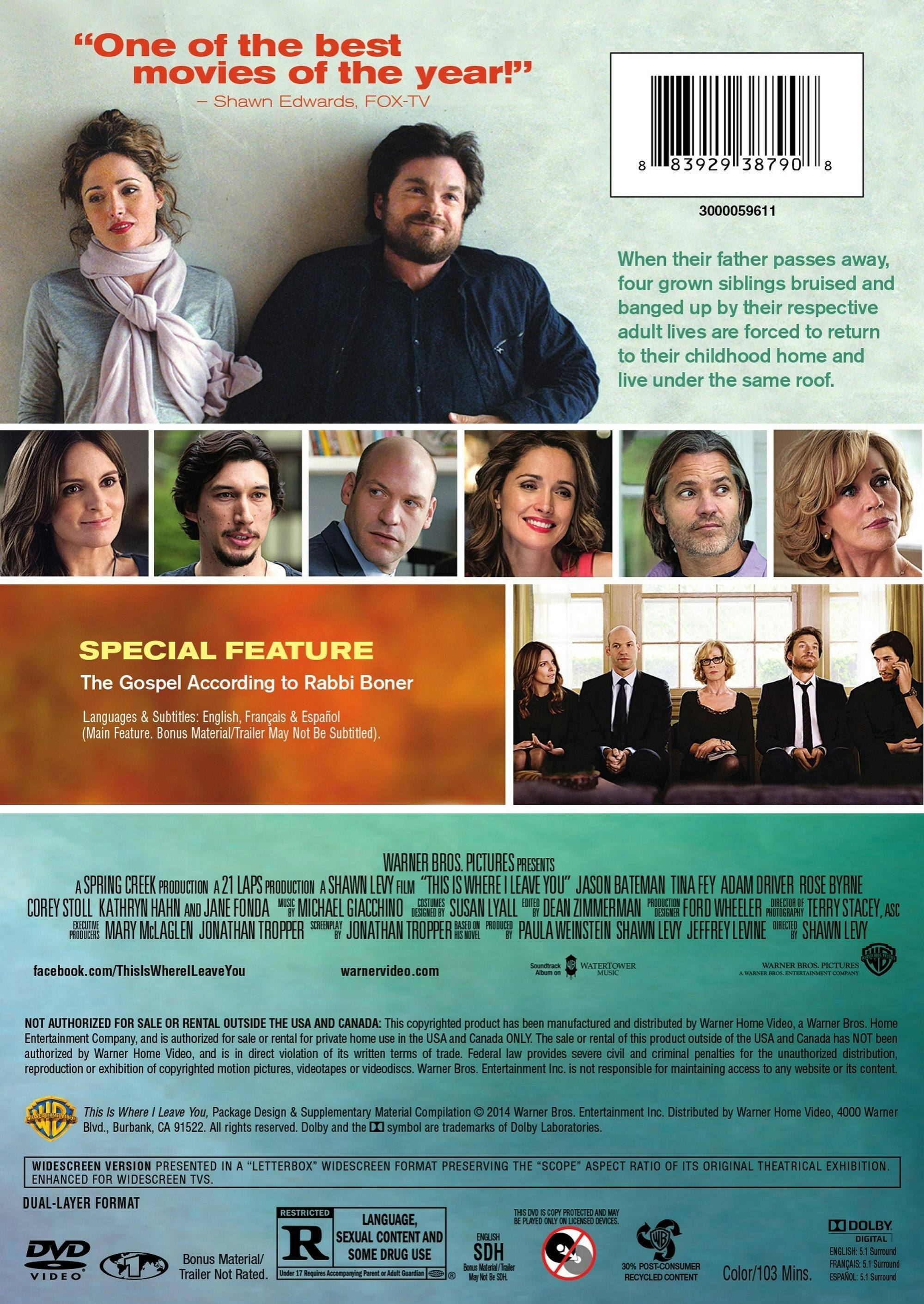 Angle. This Is Where I Leave You [DVD].