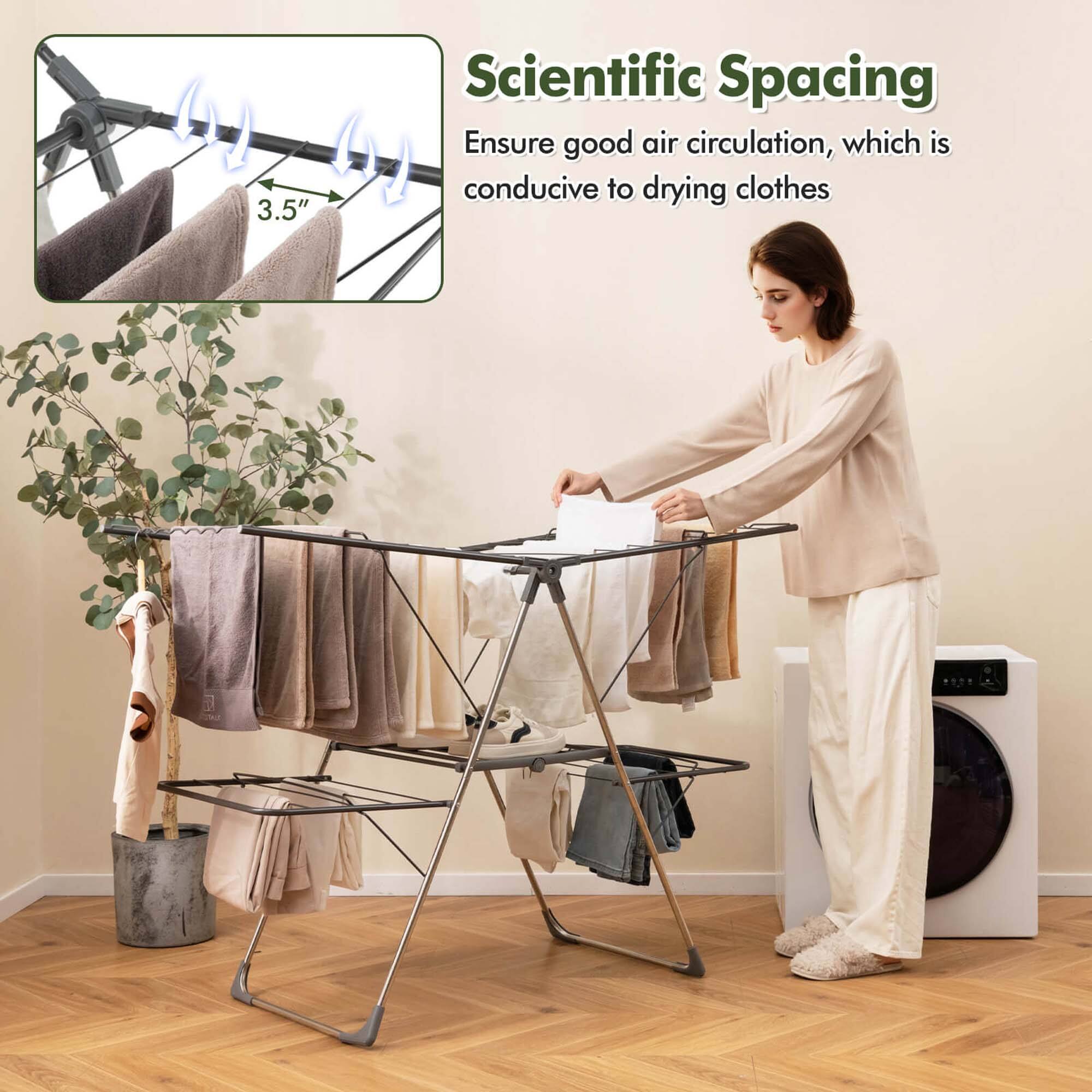Scientific Spacing
Ensure good air circulation, which is conducive to drying clothes
3.5"