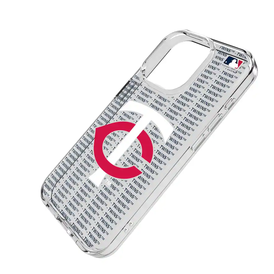 Keyscaper MLB Minnesota Twins Text Backdrop Clear iPhone Case 15 Plus ...