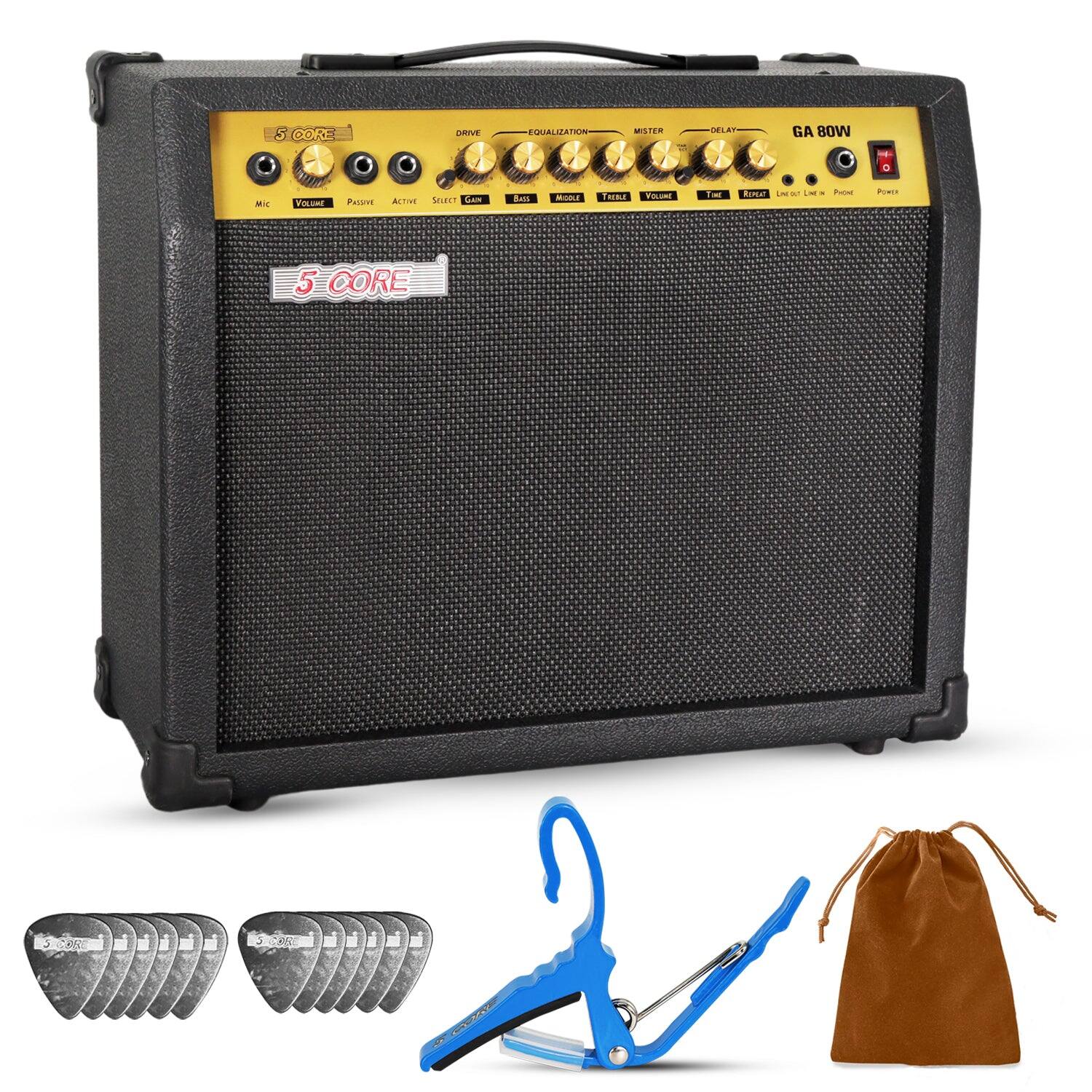 5 CORE - Guitar Amp 80 Watt Electric Amplifier w Built in 10" Speaker Portable Mini Practice Amps