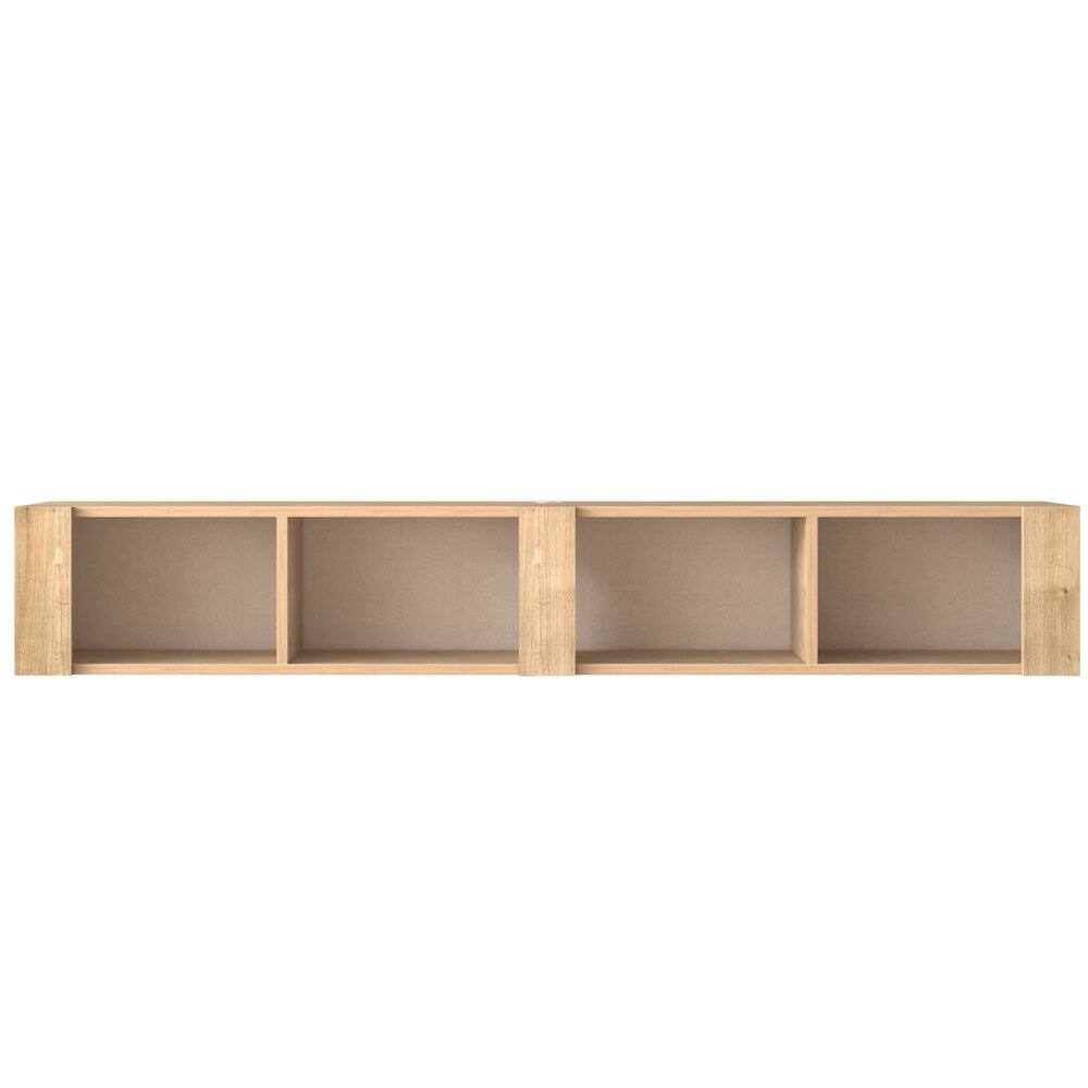 Alt View 1. Atelier Mobili - Floating TV Stand for 75 Inch TVs – Wall Mounted Entertainment Center - Beige.