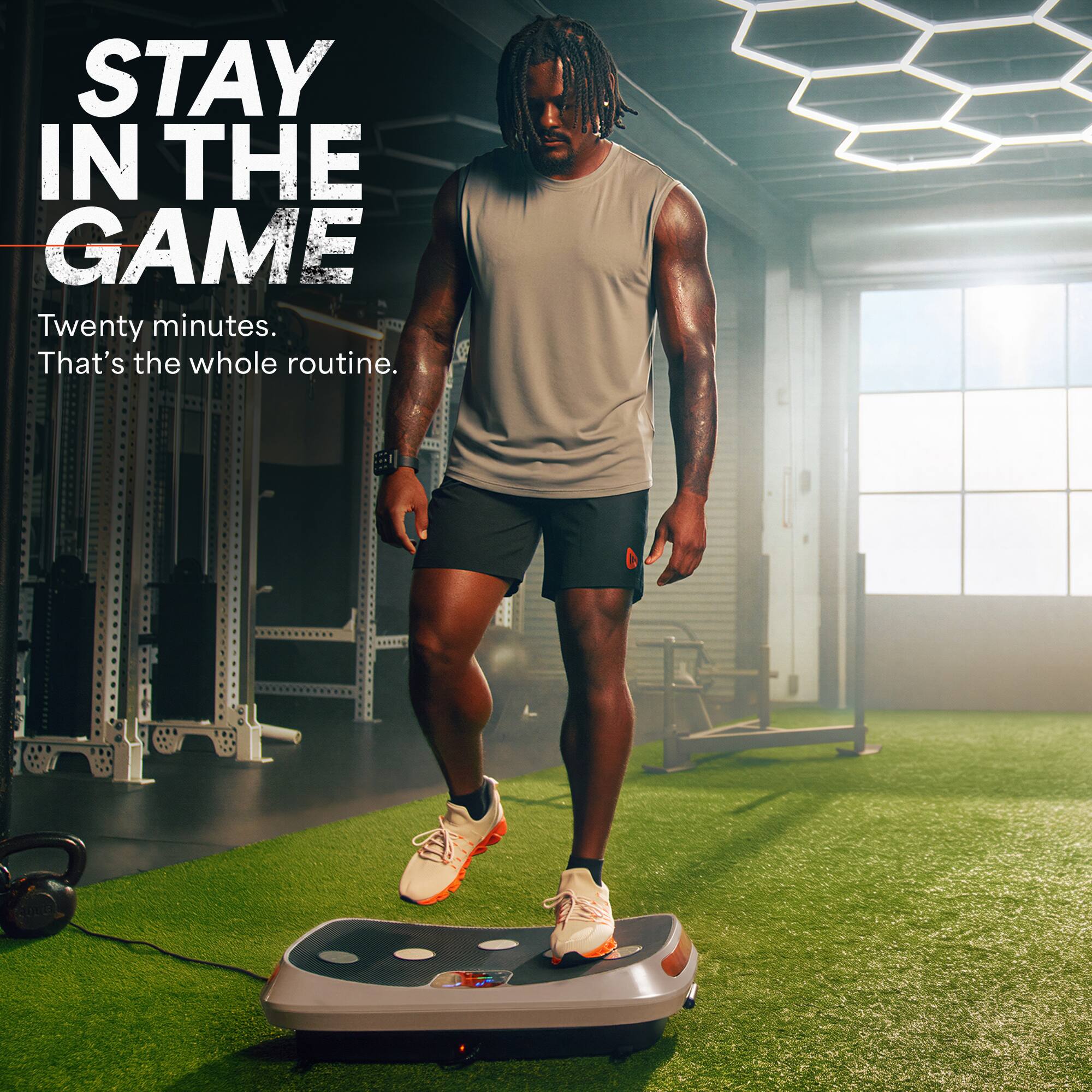 STAY IN THE GAME  
Twenty minutes.  
That's the whole routine.