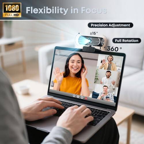 1080 Flexibility in Focus FULL HD  
Precision Adjustment  
±15°  
Full Rotation 360°