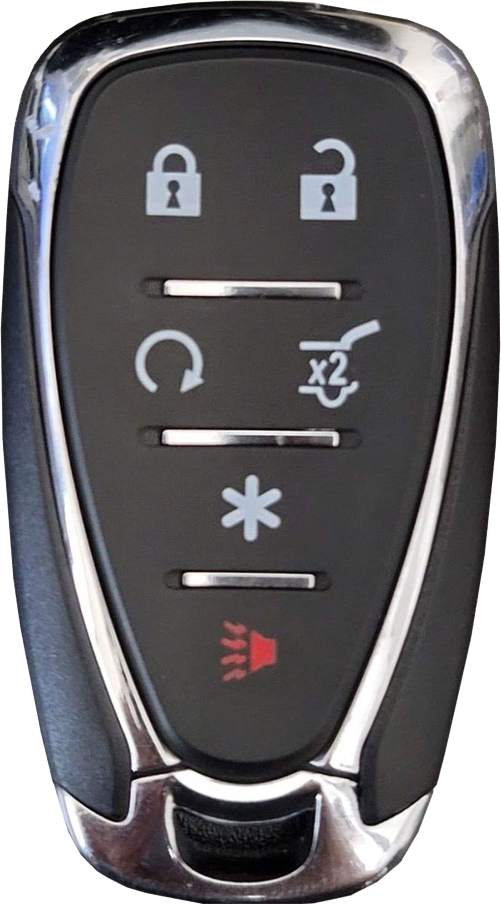 Car Keys Express - GM Simple Key - 6 Button Smart Key Remote and programming device - Black - Front_Zoom