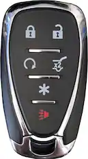 Front. Car Keys Express - Car Keys Express GM Simple Key - 6 Button Smart Key Remote and programming device - Black.