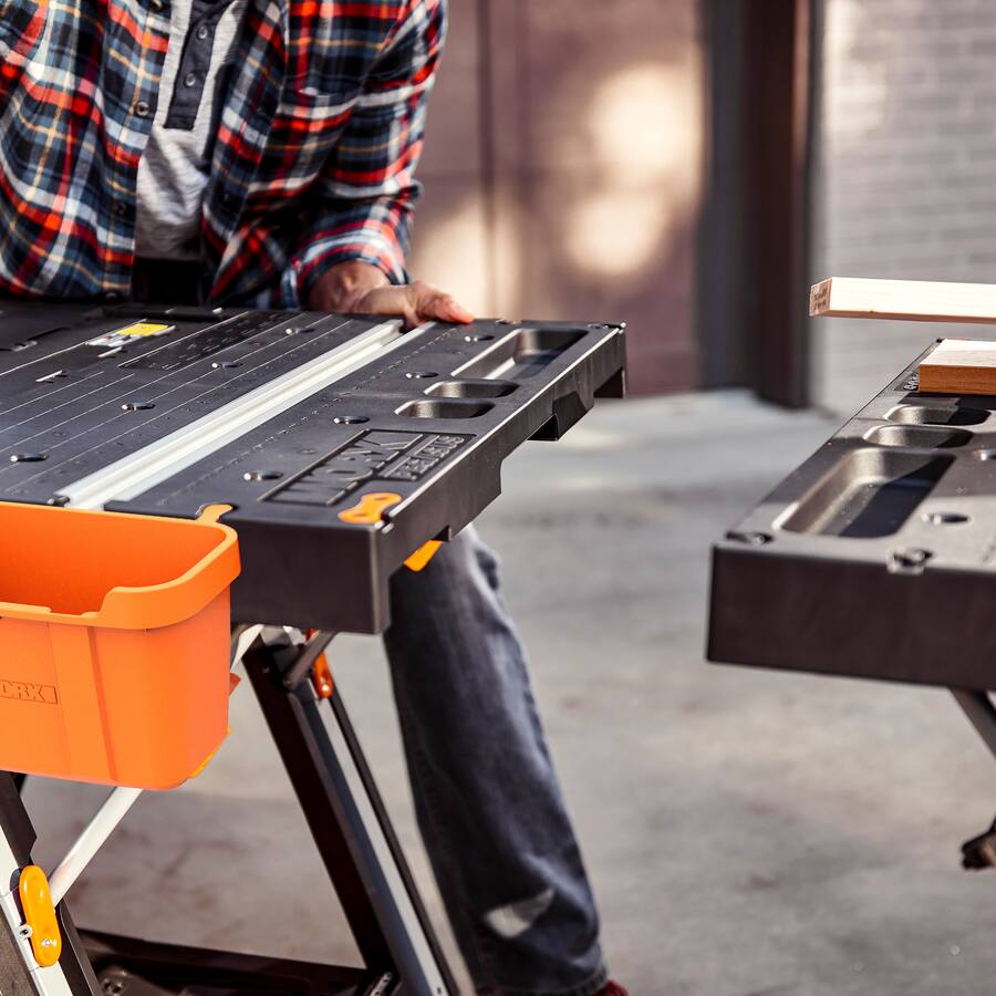 WORX Pegasus Multi Function 2 in 1 Folding Work Table & Sawhorse WORX Pegasus Multi Function 2 in 1 Folding Work Table & Sawhorse