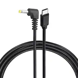 Unique Bargains - USB C to DC Power Cable, 20V 3A 60W, 4.0x1.7mm, PD Trigger for Laptop, Monitor, Security Camera - Black