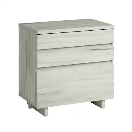 Front. HTUTWOO - Lateral File Cabinet with Large Drawers - 2-Drawer Filing Cabinet for Letter/Legal Files, Printer Stand, Office Storage - Off White.