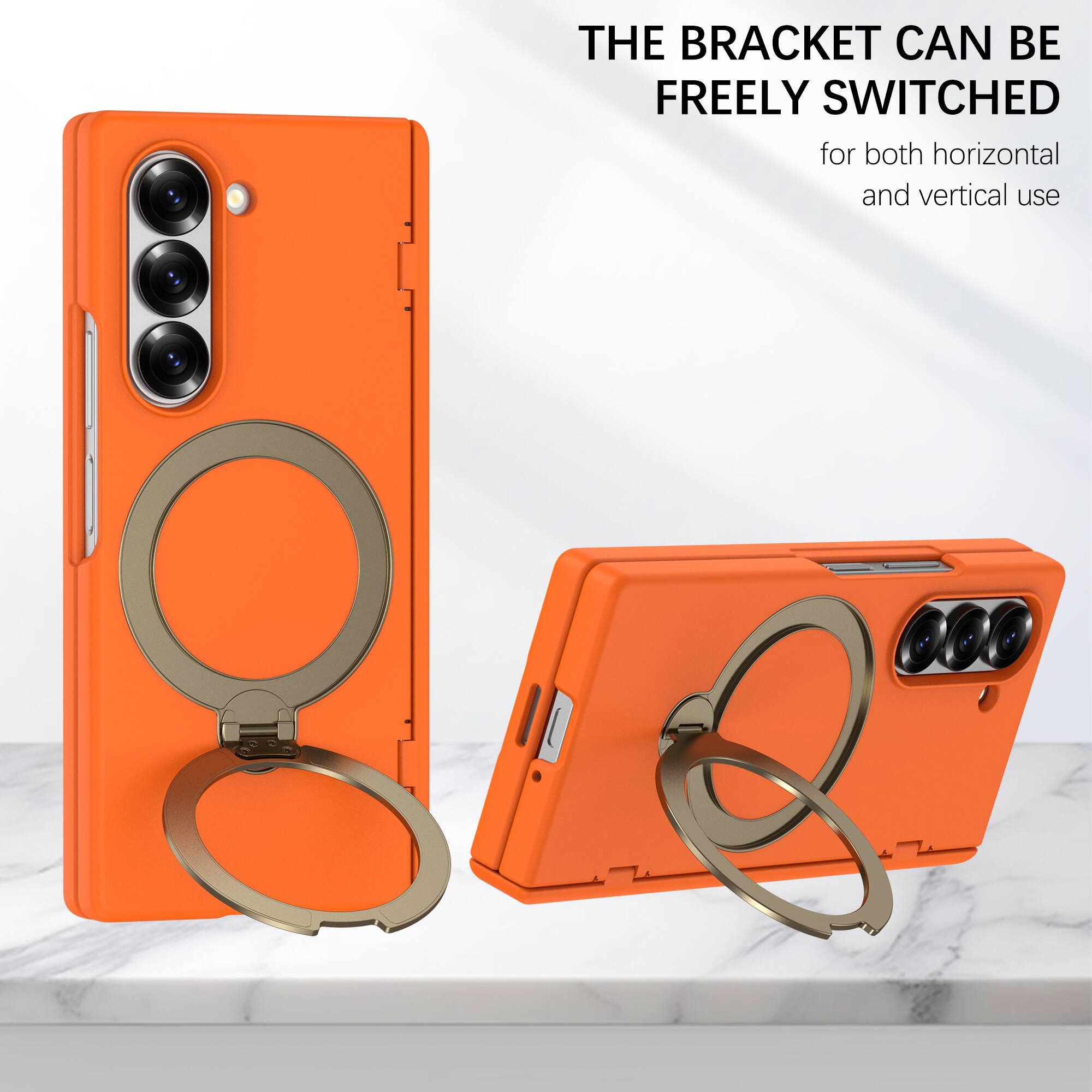 THE BRACKET CAN BE FREELY SWITCHED for both horizontal and vertical use