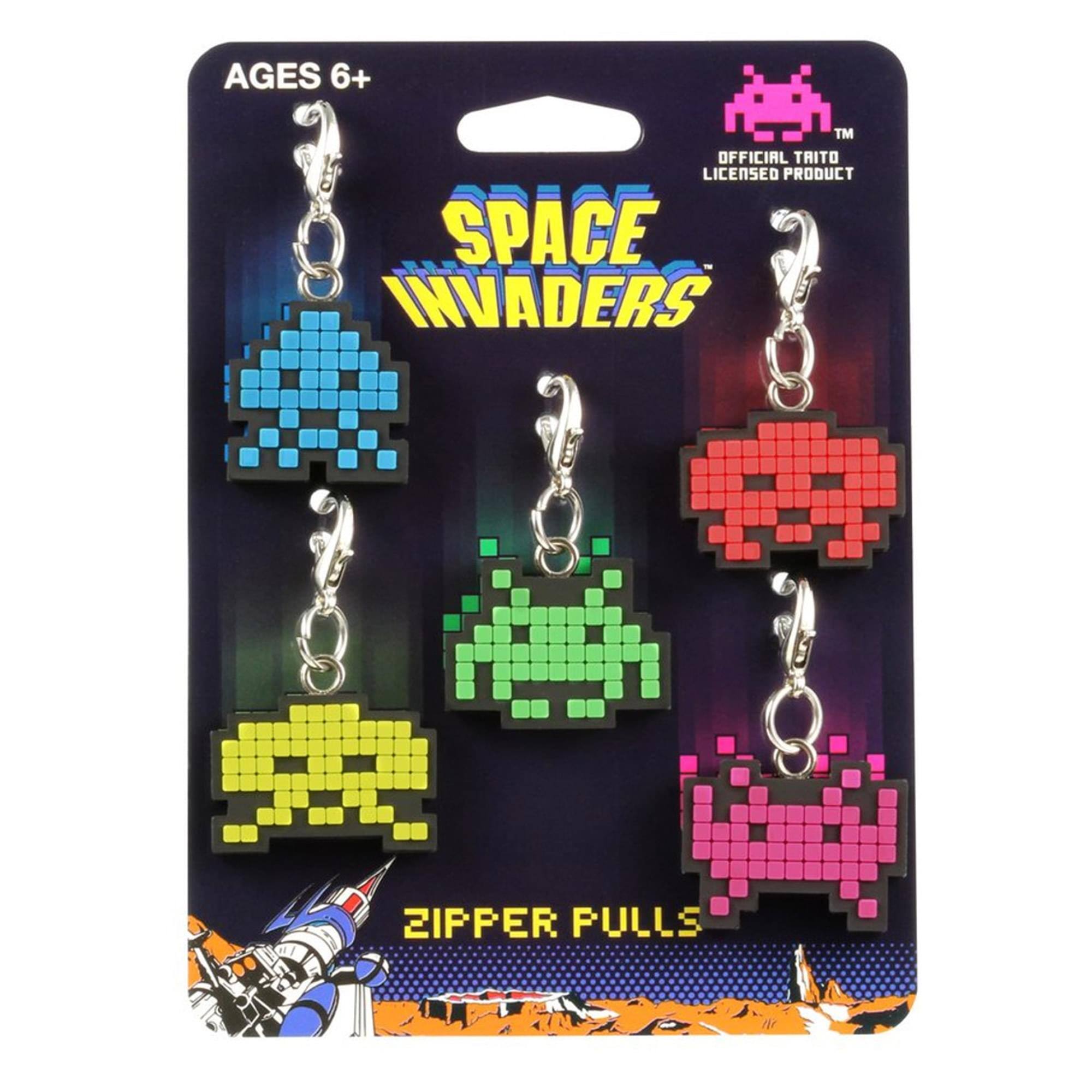 AGES 6+  
OFFICIAL TAITO LICENSED PRODUCT  
SPACE INVADERS  
ZIPPER PULLS