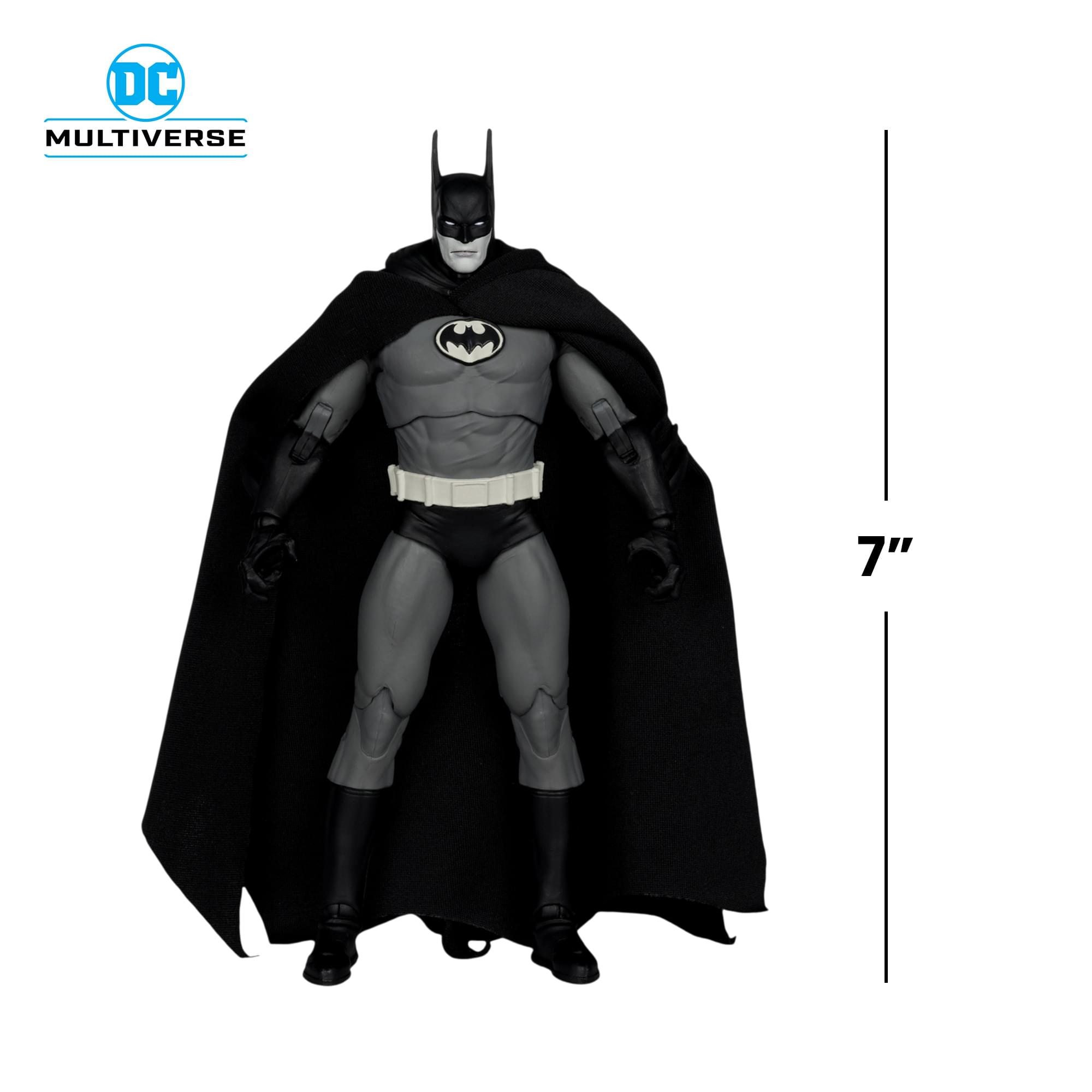 Alt View 1. McFarlane Toys - DC Multiverse Batman: Year Two Figure | Gold Label Batman BW Accent Edition - Black.