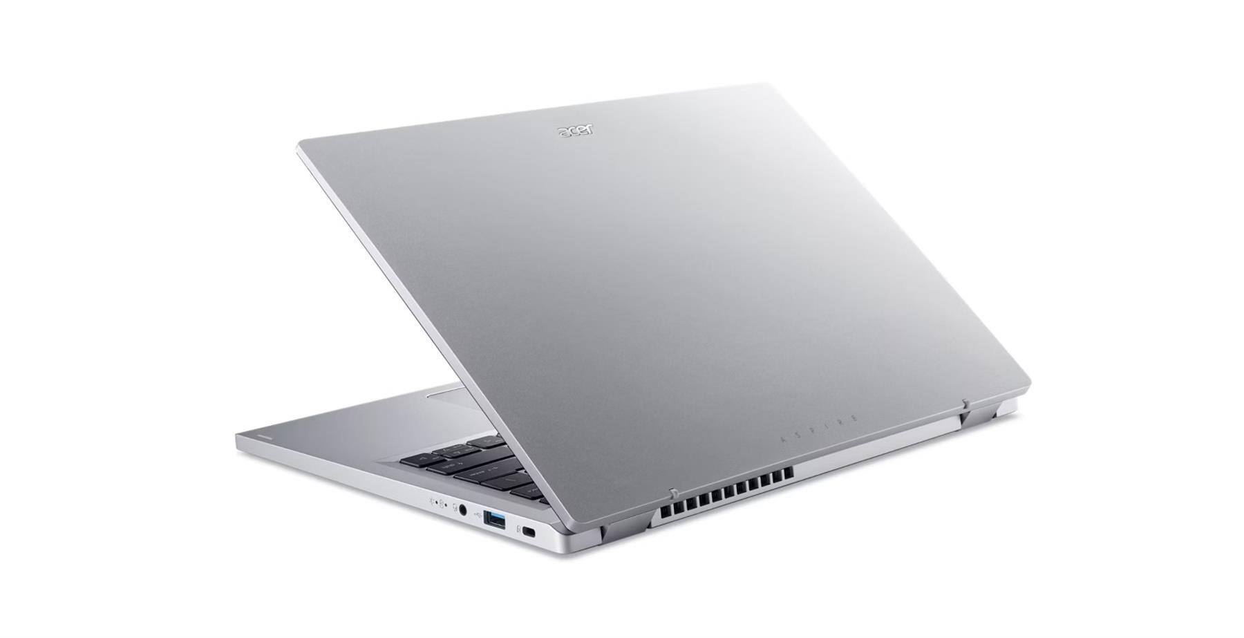Alt View 2. Acer - Aspire Go 14 AG14-31P-C44Z, 14" WUXGA, Intel N100, 4GB RAM, 128GB UFS, Wi-Fi 6 - Pure Silver.