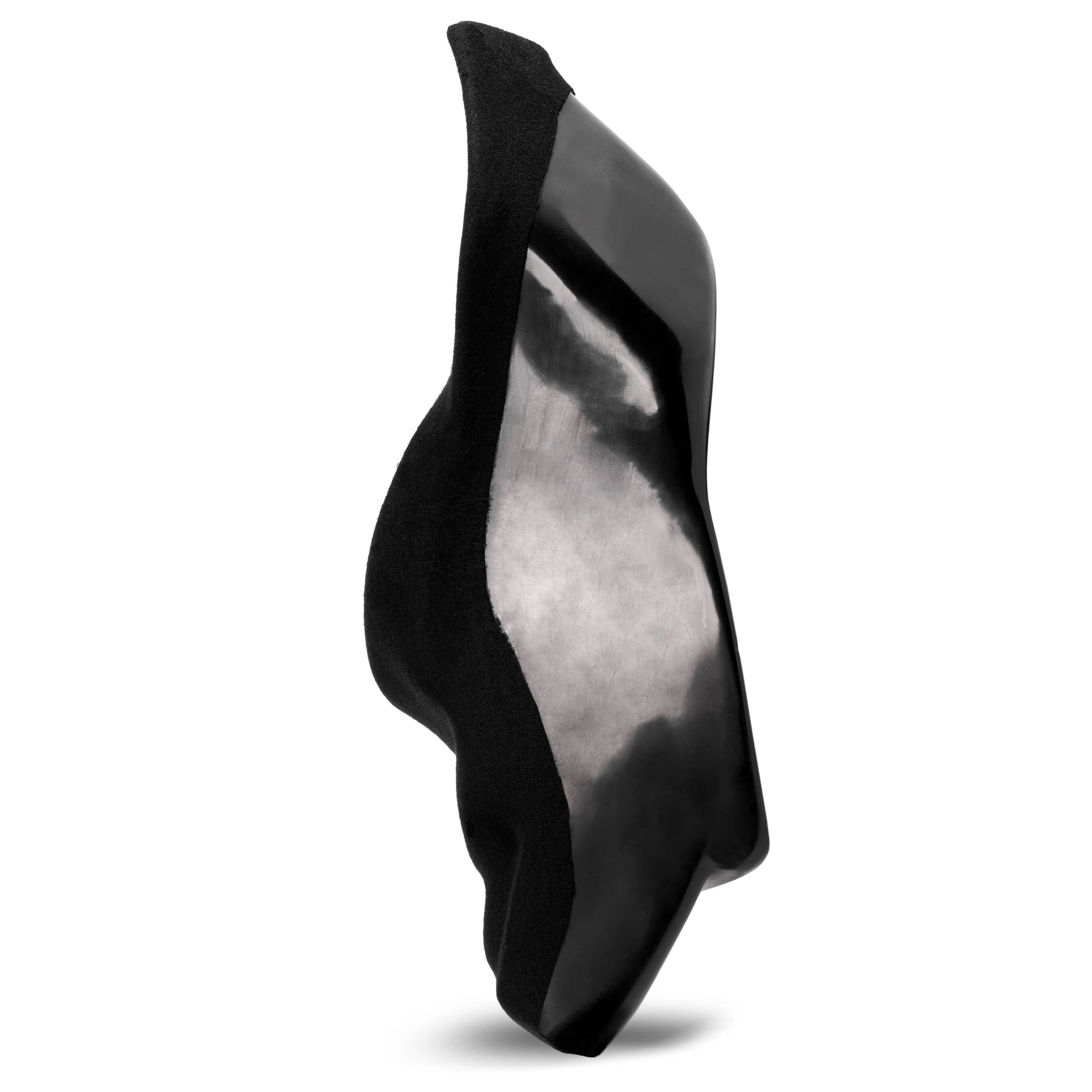 Angle. NVX - UBE-TM3-G1 BOOST Box Custom Fit 10in Empty Sealed Subwoofer Enclosure for select 2017-2022 Tesla Model 3.