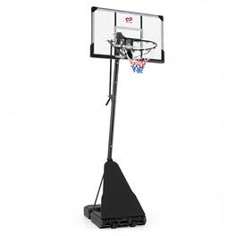 GOPLUS - Portable Outdoor Basketball Hoop with 44 Inch Shatterproof Backboard for Adults - Black