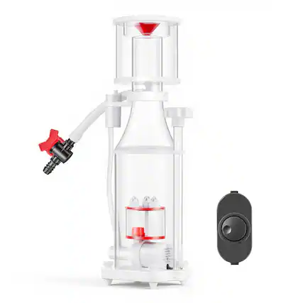 Front. VEVOR - Protein Skimmer for 53-106 Gal Saltwater Aquariums Internal with Pump, Protein Skimmer with DC Pinwheel Pump - Transparent.