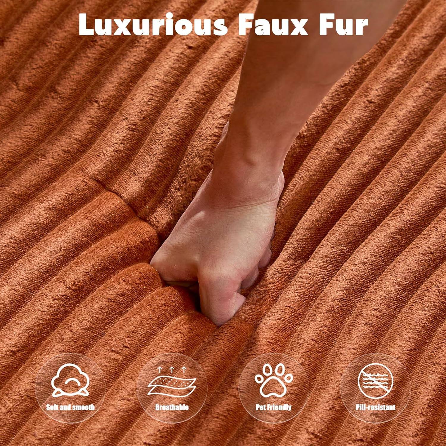 Luxurious Faux Fur

- Soft and smooth
- Breathable
- Pet Friendly
- Pill-resistant