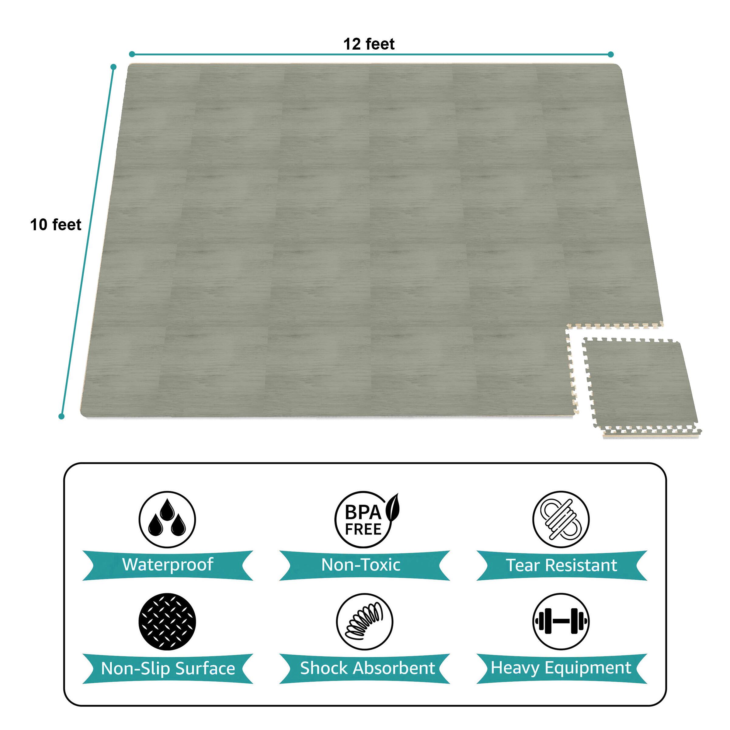 12 feet  
10 feet  

BPA FREE  
Waterproof  
Non-Toxic  
Tear Resistant  
Non-Slip Surface  
Shock Absorbent  
Heavy Equipment