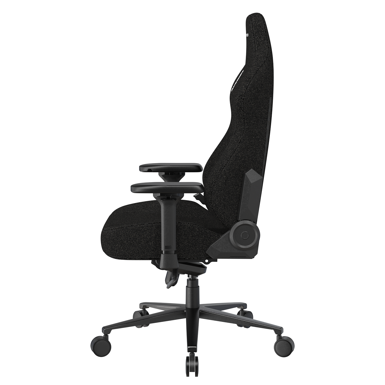 Alt View 2. DXRacer - DXRacer Craft Series Large Gaming Chair – Fabric Black, Ergonomic Recliner with 4D Armrests & Magnetic Headrest - Black.