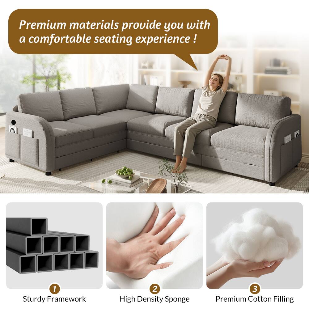 Premium materials provide you with a comfortable seating experience!  
1. Sturdy Framework  
2. High Density Sponge  
3. Premium Cotton Filling