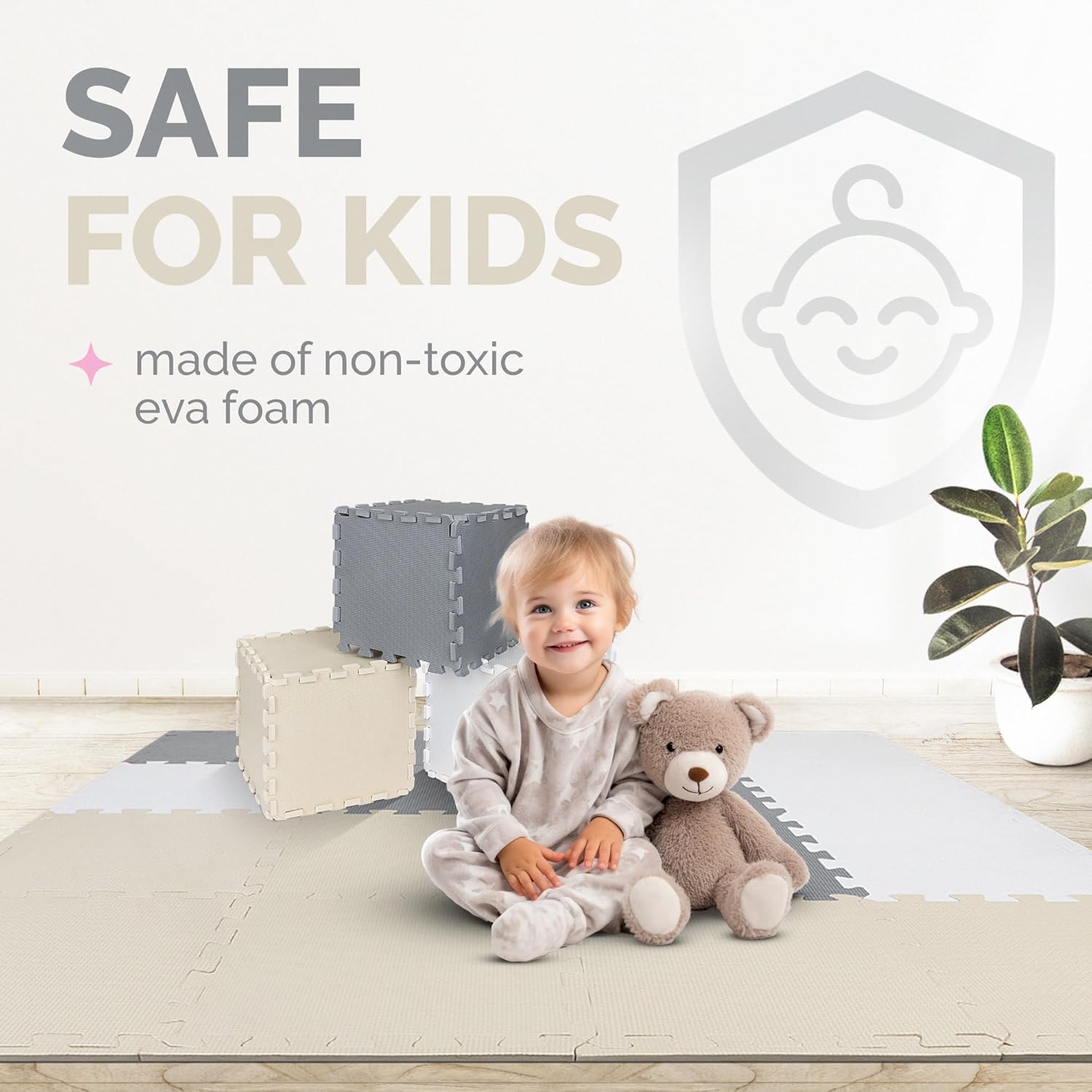 SAFE FOR KIDS
made of non-toxic eva foam