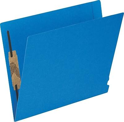 Front. Pendaflex - Recycled Reinforced Classification Folder, 3/4" Expansion, Letter Size, Blue, 50/Box - Blue.