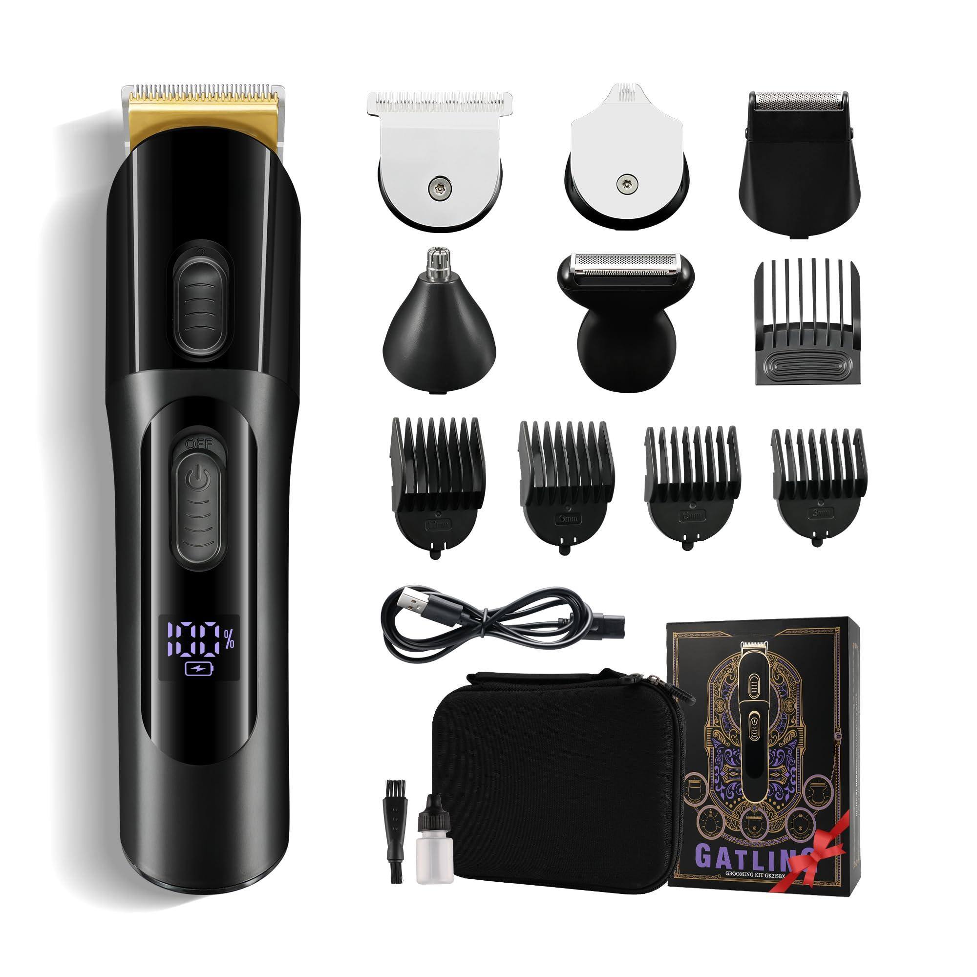 The Best Inks - Beard Trimmer For Men - 16 Pieces Mens Kit With Electric Adjustable Hair Clippers Razors - Default