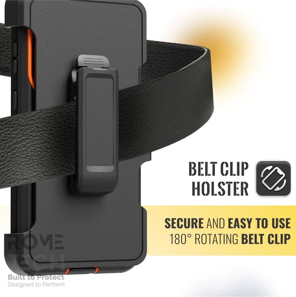 BELT CLIP HOLSTER  
Built to Protect  
Designed to Perform  

SECURE AND EASY TO USE  
180° ROTATING BELT CLIP