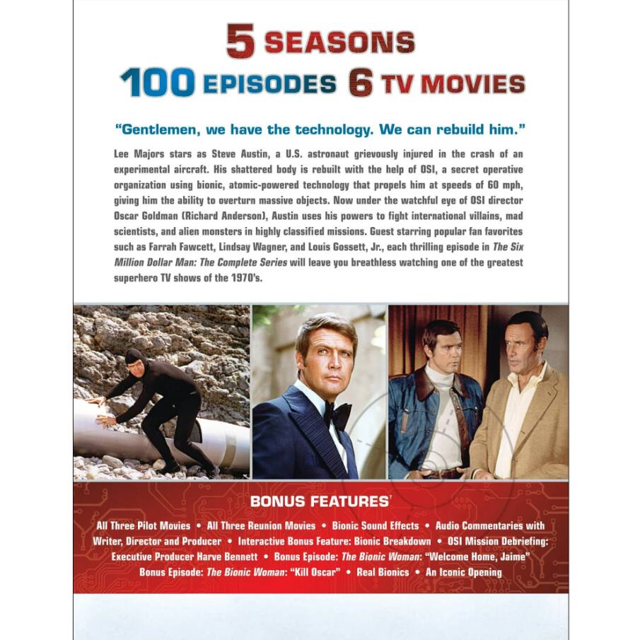 Left. The Six Million Dollar Man: The Complete Collection (DVD Set) [DVD].