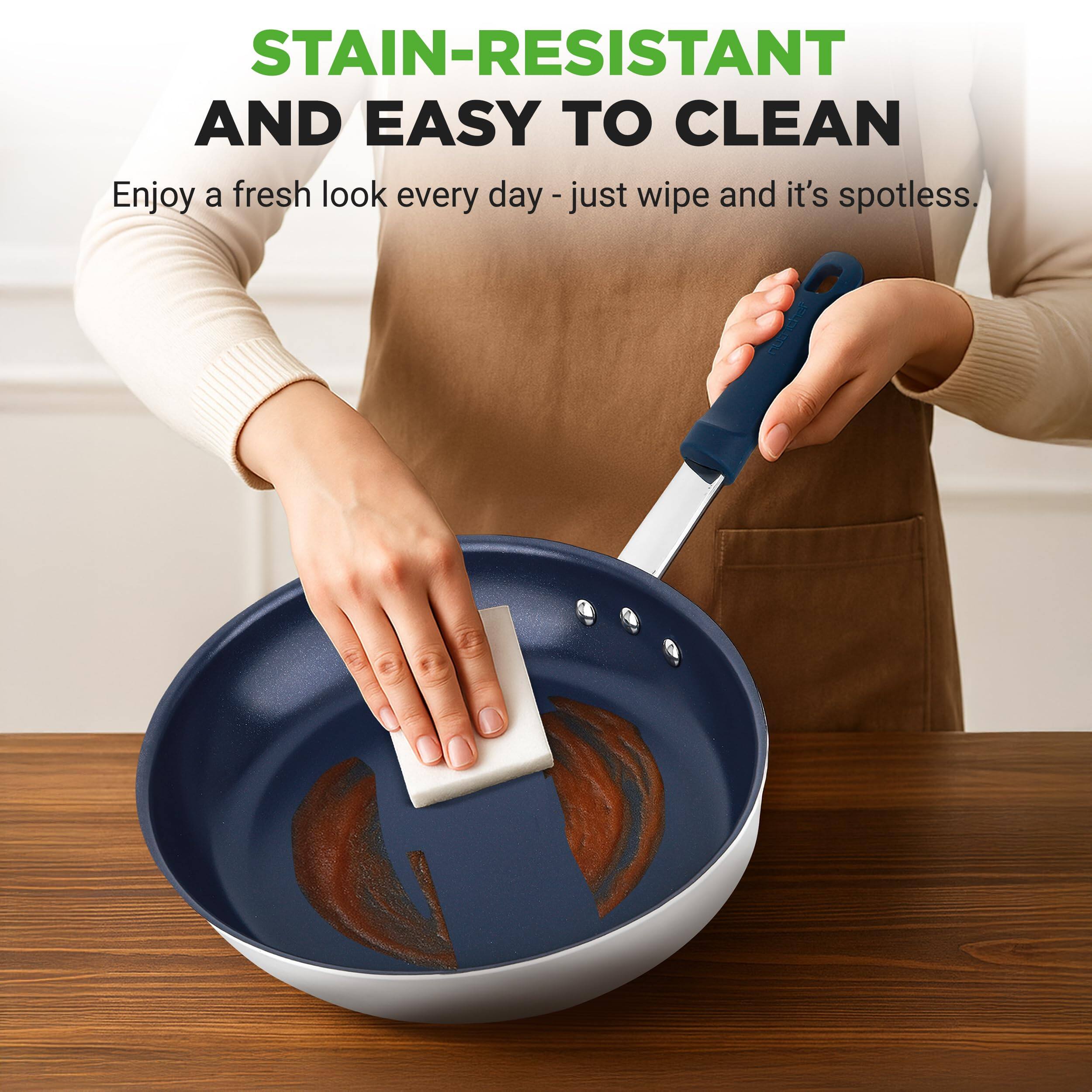 STAIN-RESISTANT AND EASY TO CLEAN  
Enjoy a fresh look every day - just wipe and it's spotless.
