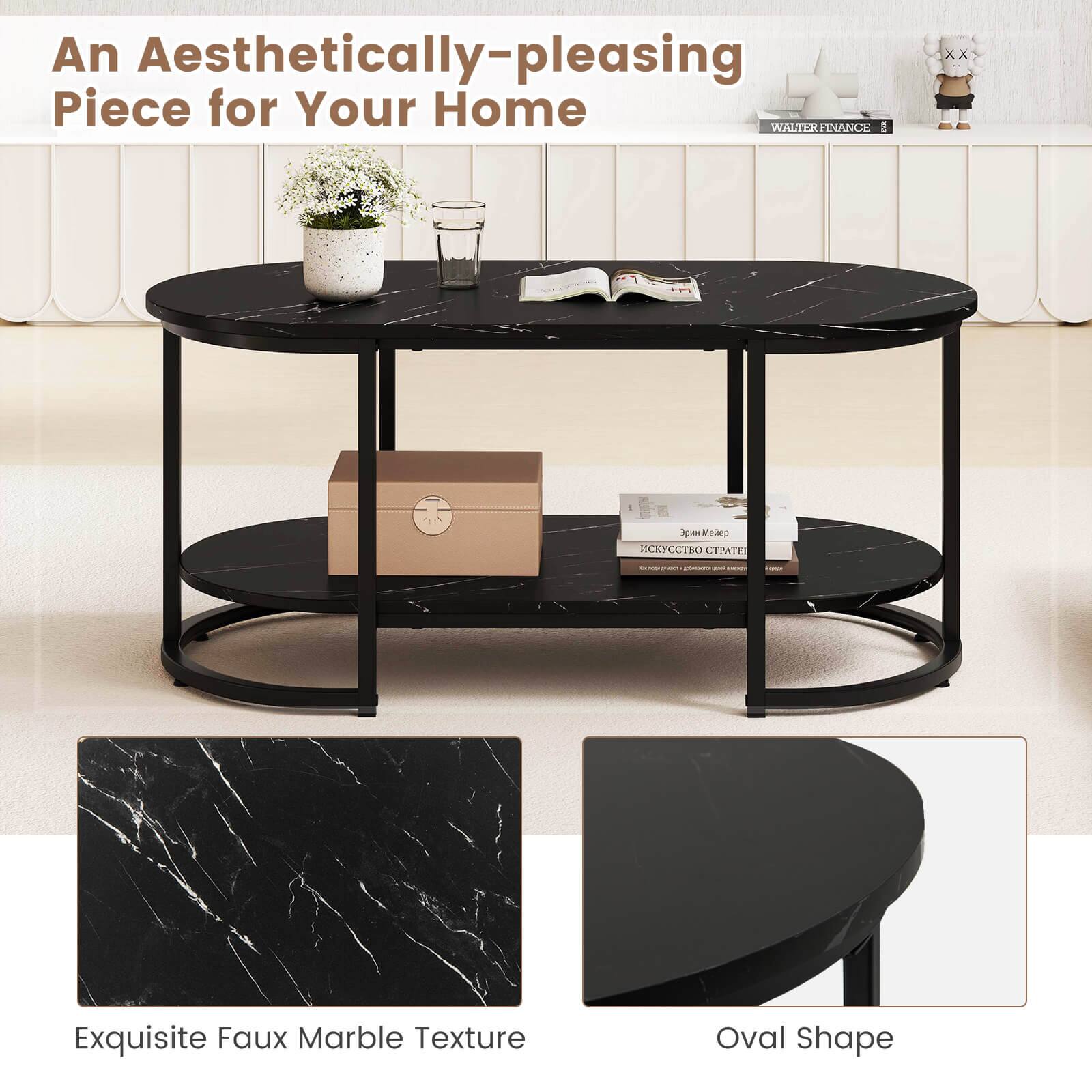 An Aesthetically-pleasing Piece for Your Home

1. Exquisite Faux Marble Texture
2. Oval Shape