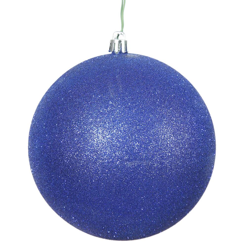 Front. Vickerman - Vickerman 10" Cobalt Glitter Ball Drilled Cap - Cobalt Blue.