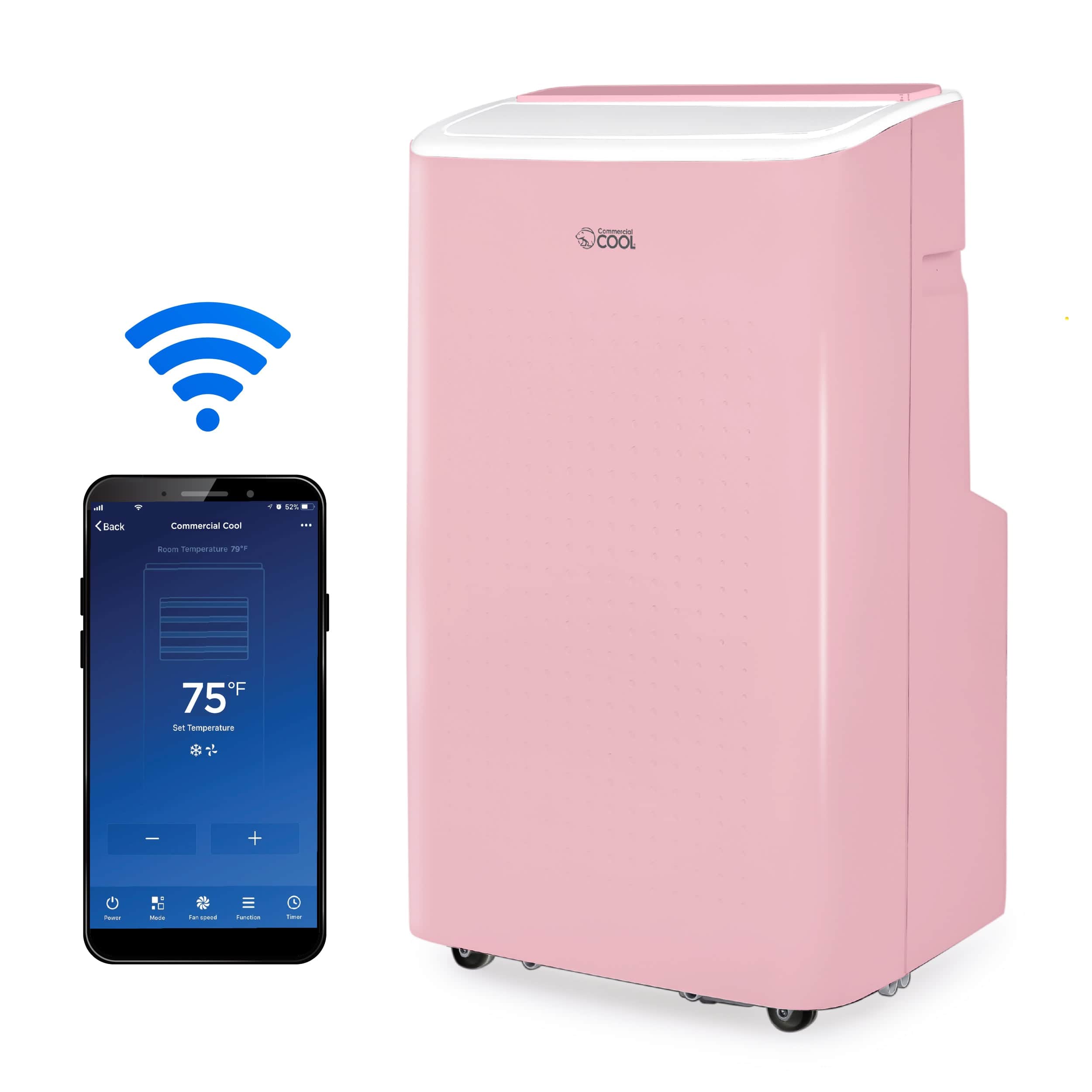 Commercial Cool - 6350 BTU Portable Air Conditioner - Pink