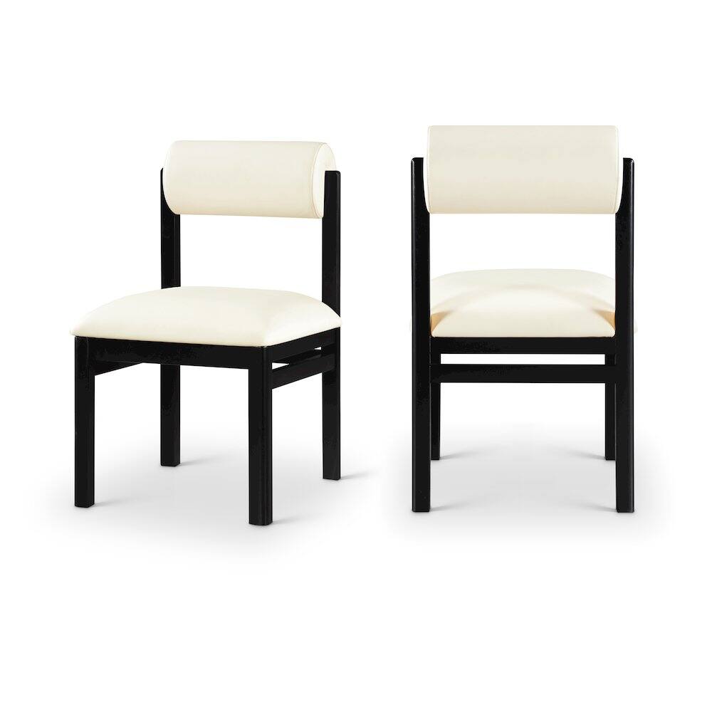 Meridian Furniture Roundhill Vegan Leather Upholstered Dining