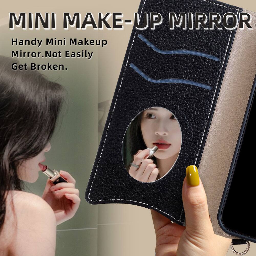 MINI MAKE-UP MIRROR  
Handy Mini Makeup Mirror. Not Easily Get Broken.