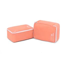 Atlantic - 2 Pack Large 2X Deep Washable Packing Cubes - Coral Orange